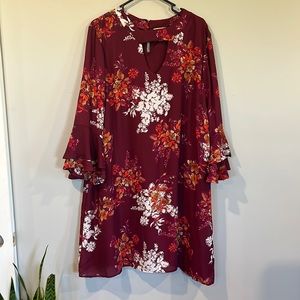 Women’s Plus Size 1XL Wishful Park Keyhole Front Dress